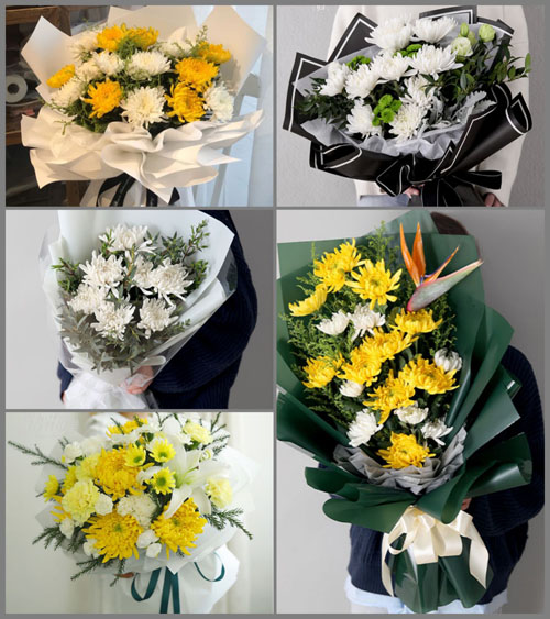 安徽滁州市明光市女山湖镇白事花束代送